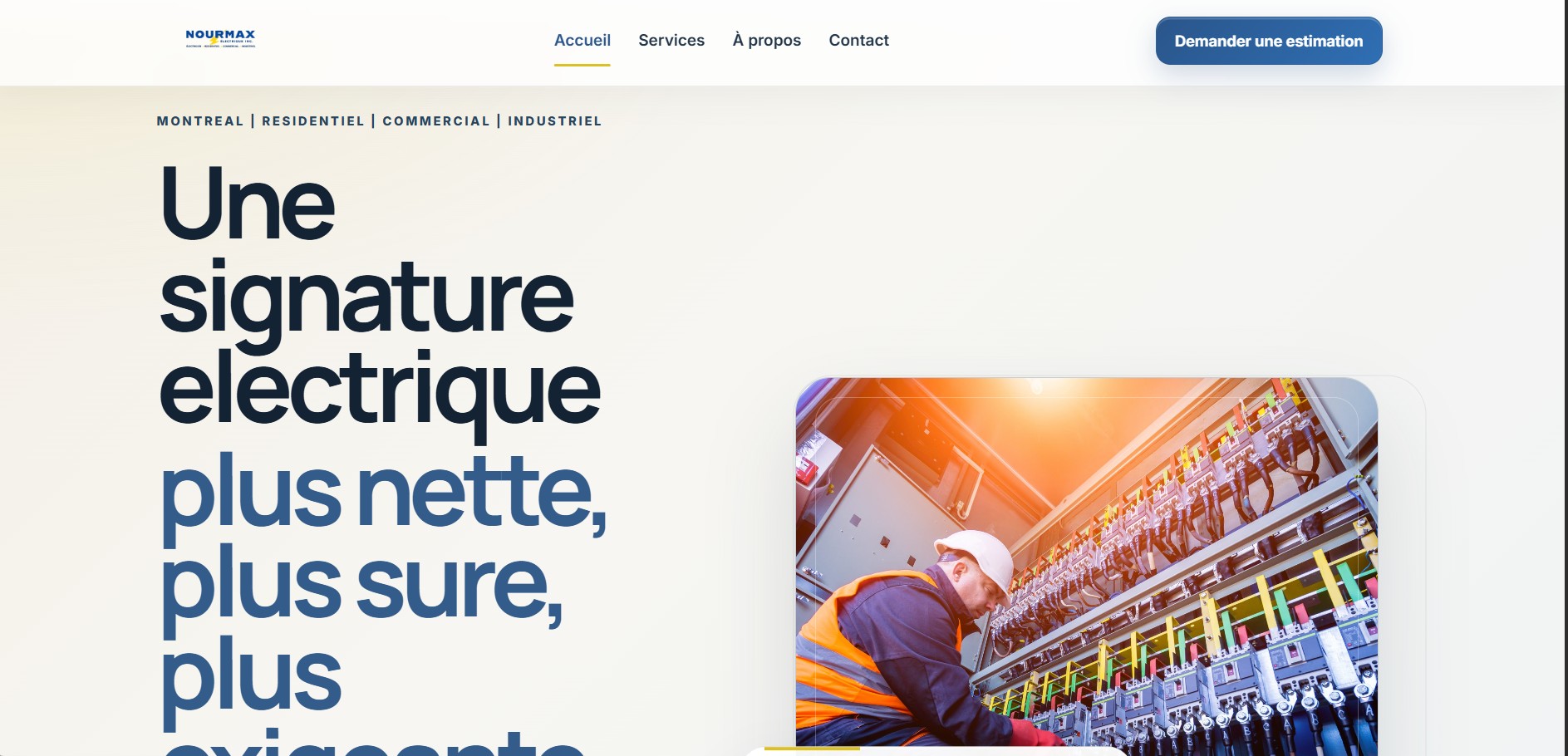 Site vitrine Nourmaxelectrique